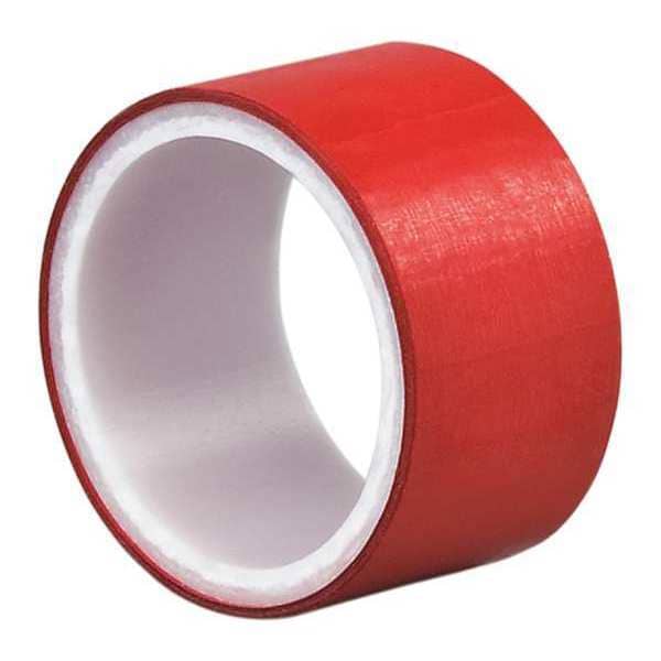 Cinta de película de poliéster 3M, color rojo, 3/8"x5yd. - 0.375-5-850R