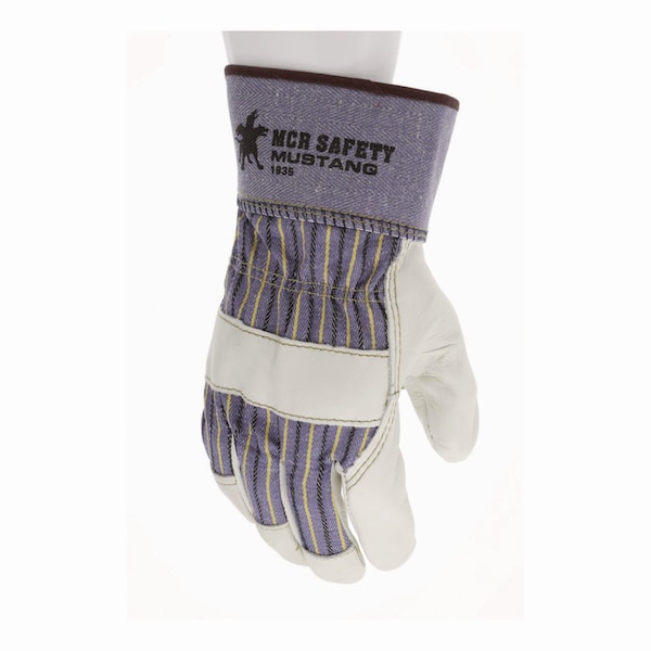 Mcr Safety Mustang Leather Gloves, L, PK12 - 127-1935L