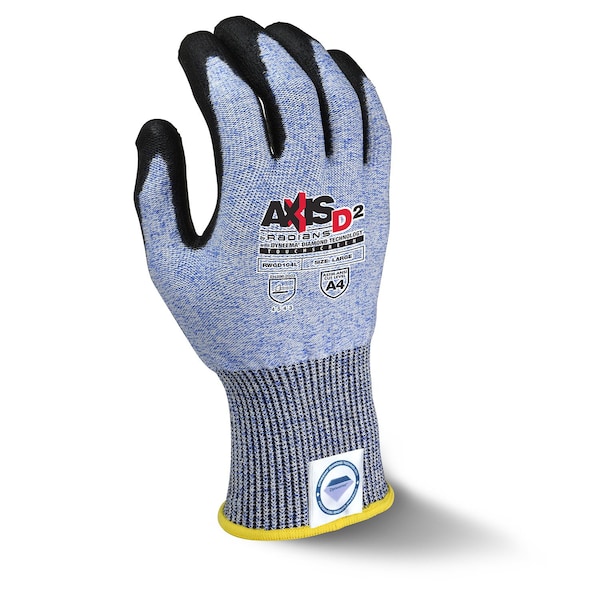 Radians Cut Resistant Coated Gloves, Cut Level A4 , Polyurethane , XL 1 PR - RWGD104XL