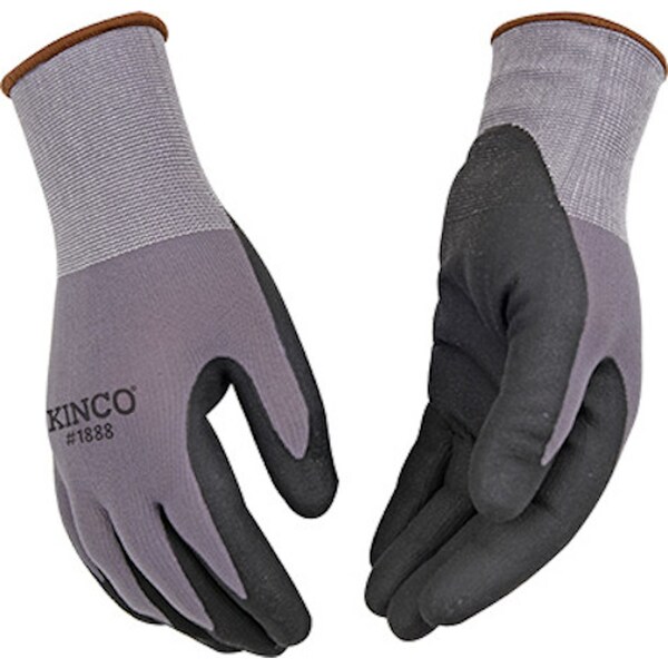 Kinco Kinco Men's Indoor/Outdoor Palm Gloves Gray L 3 pair - 1888-3PK-L