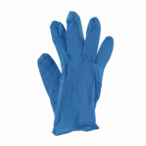 Boardwalk Disposable Powder-Free Nitrile Gloves, Small, Blue, 5 mil, 100PK - 395SBXA
