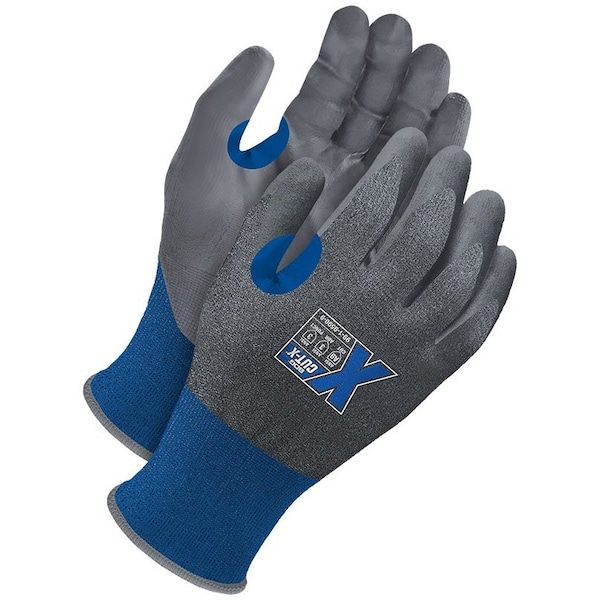 Bdg NBR Coated Gloves, 21 ga, Blue/Gray, M, Shrink-Wrapped - 99-1-9590-8-K
