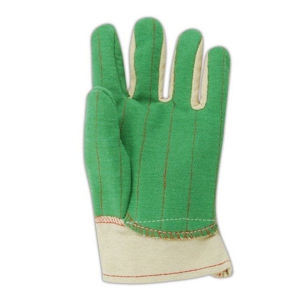 Magid Textile Gloves, Cotton, Gauntlet Cuff Green, Men's Jumbo (Fits XL), 12 PK - 499KGT
