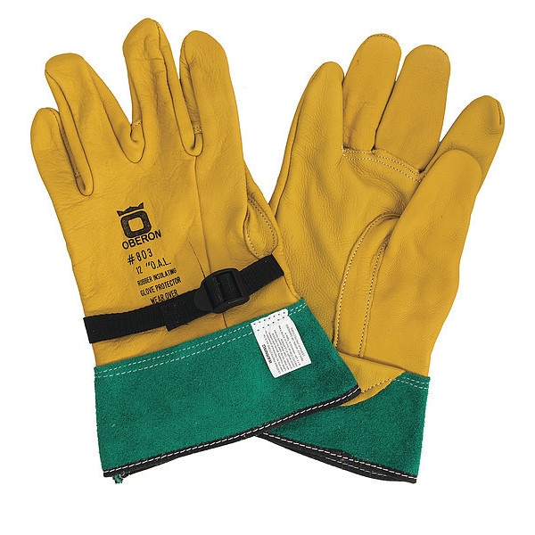 Oberon Rubber Electrical Glove Leather Protectors, Size 11 - LP-GA-10-11