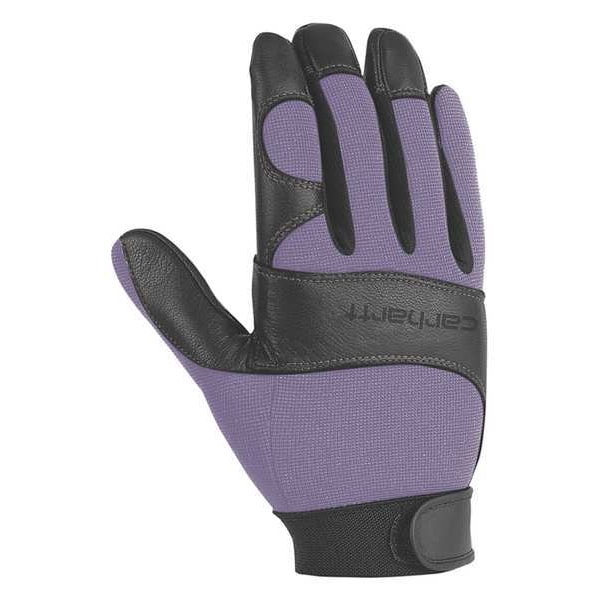 Carhartt Mechanics Gloves, Pigskin Leather Palm, S, Blue Dusk/Black - WA659-BLDBLK