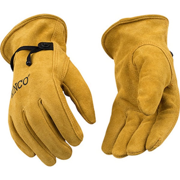 Kinco Kinco Men's Indoor/Outdoor Driver Gloves Gold M 1 pair - 50BT-M