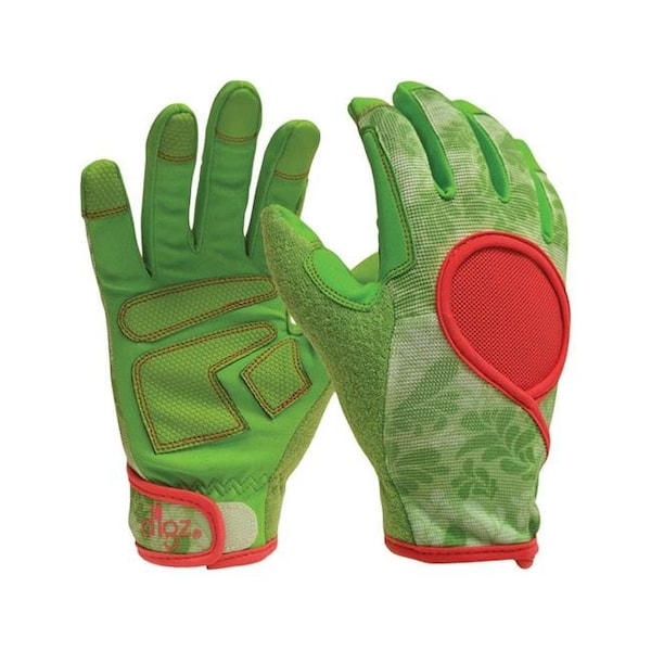 Digz Digz 7503261 Womens Signature Synthetic Leather Gardening Gloves - Green  Medium - 7503261