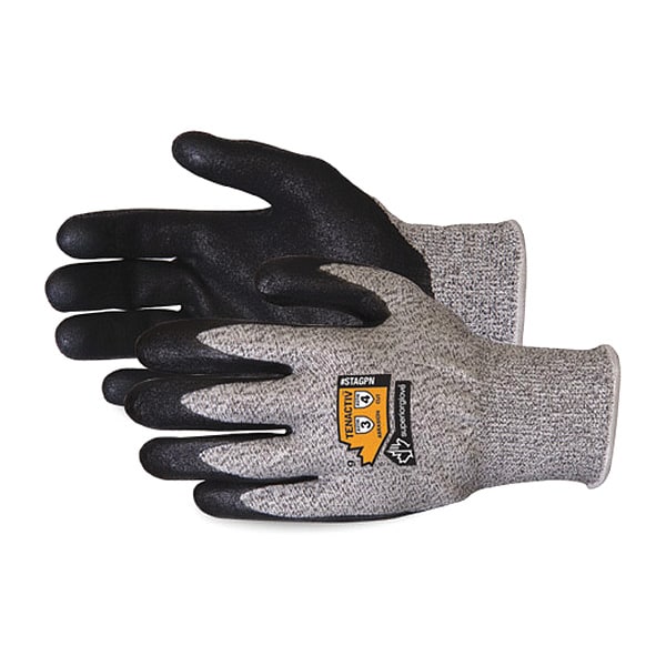 Superior Glove Cut-Resistant Gloves, Cut Level A5 , Nitrile , Smooth , 5 1 PR - STAGPN-5