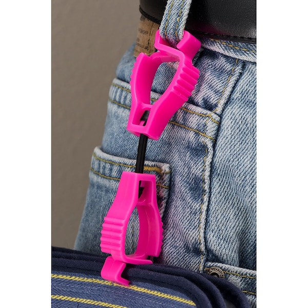 Glove Guard 1940 Dual Small End clip, High Vis Pink - 1940PK