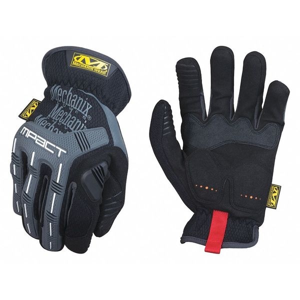 Mechanix Wear M-Pact(R) Mechanics Impact Gloves, Armortex(R) Palm, TrekDryÂ® Back, 9, Black/Gray - MPC-58-010