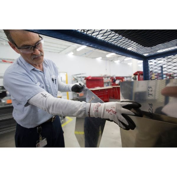 Ansell Cut-Resistant Coated Gloves, Cut Level A4 , Dipped , Polyurethane , Sandy , M 1 PR - 11-735