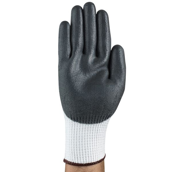 Ansell Cut-Resistant Coated Gloves, Cut Level A4 , Dipped , Polyurethane , Sandy , M 1 PR - 11-735