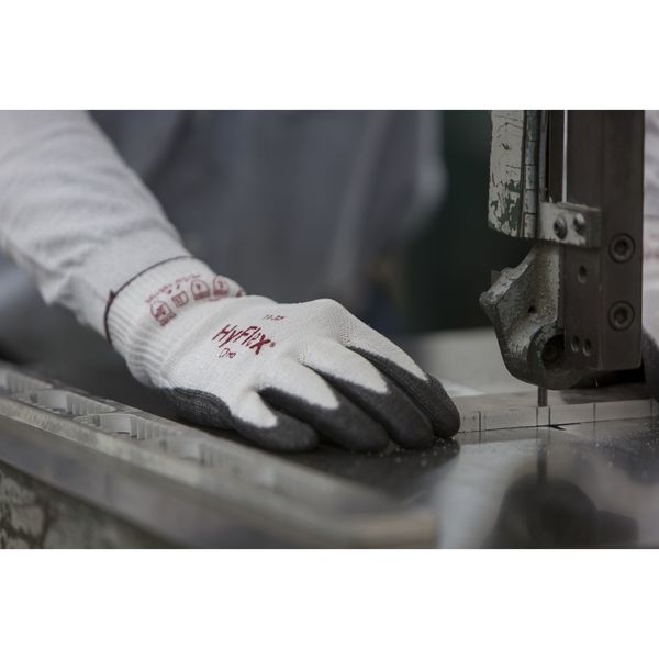 Ansell Cut-Resistant Coated Gloves, Cut Level A4 , Dipped , Polyurethane , Sandy , M 1 PR - 11-735