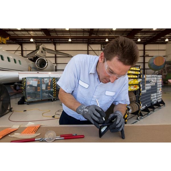 Ansell Cut Resistant Coated Gloves, Cut Level A2 , Dipped , Nitrile , Sandy , S 1 PR - 11-531