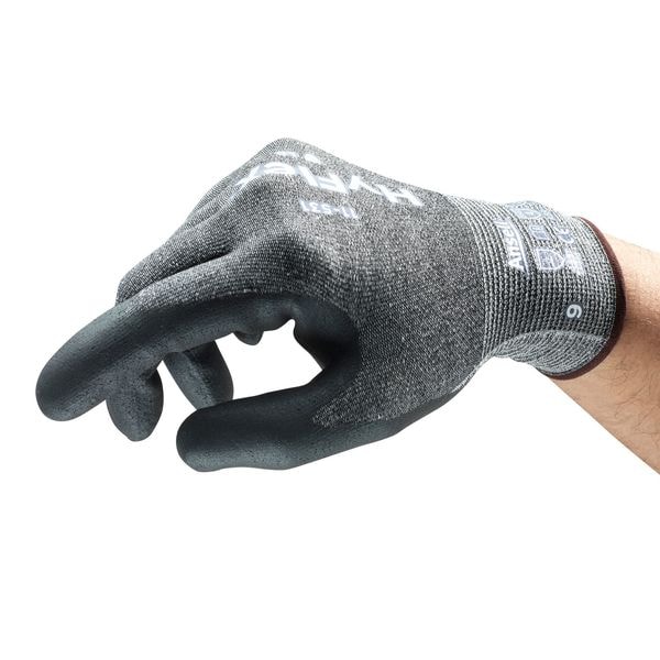 Ansell Cut Resistant Coated Gloves, Cut Level A2 , Dipped , Nitrile , Sandy , S 1 PR - 11-531