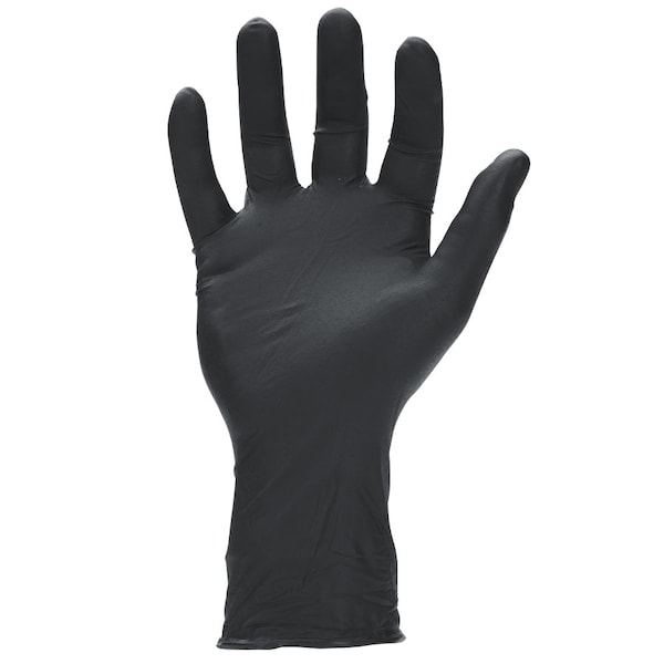 Sw Sustainability Solutions Inc Megaman, Disposable Gloves, 8.5 mil Palm, Nitrile, Powder-Free, L, 50 PK, Black - N260884