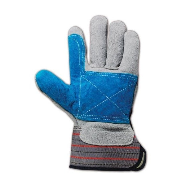 Magid Leather Palm Gloves, Wing Thumb, Gray, Large, 12 PK - TB905EDP