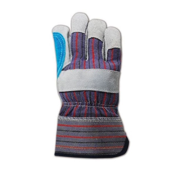 Magid Leather Palm Gloves, Wing Thumb, Gray, Large, 12 PK - TB905EDP