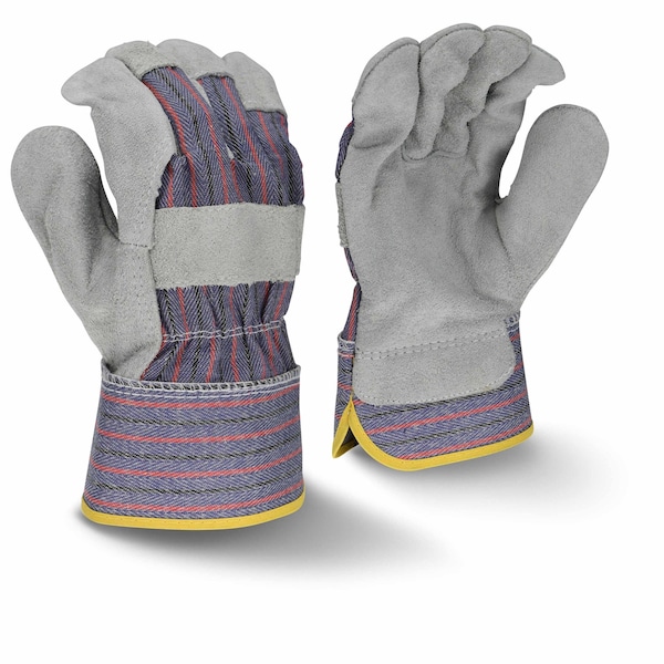 Radians Leather Glove, Leather, Gray, XL, 1 PR - RWG3200XL