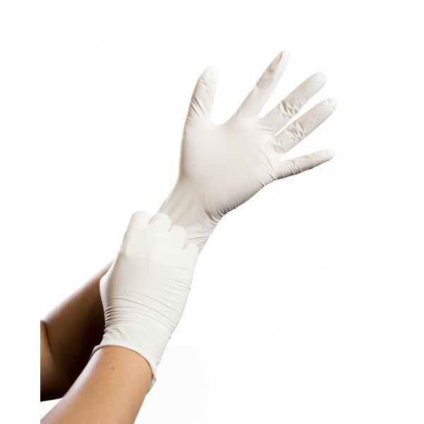 Bertech Disposable Gloves, 5 mil Palm, Nitrile, Powder-Free, XL, White - NPF-9-XL