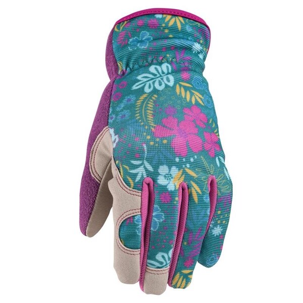 Wells Lamont Wells Lamont Women's Indoor/Outdoor Botanical Work Gloves Multicolor M 1 pk - 7753M-990