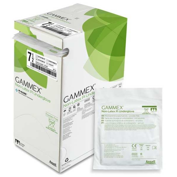 Gammex Gammex(R), Disposable Gloves, Polyisoprene, Powder-Free, S ( 7 1/2 ), 50 PK, Green - 340055