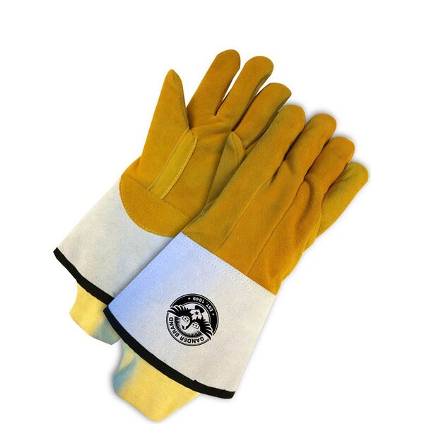 Bdg Lined TIG Welder, Gauntlet Cuff, Kevlar Wrist Cuff, Clute Cut w/Straight Thumb Thumb, M, 1 PR - 64-9-1141KW-10