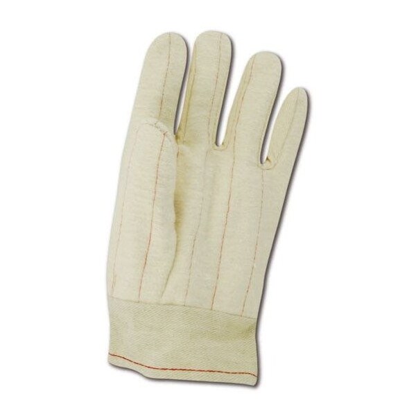 Magid Textile Gloves, Cotton, Band Top Cuff Natural, Men's (Fits Large), 12 PK - 298KBT