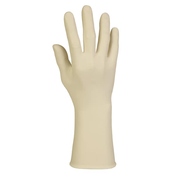 Kimtech G5, Disposable Gloves, 7.5 mil Palm, Latex, Powder-Free, L, 100 PK, Beige - 57710