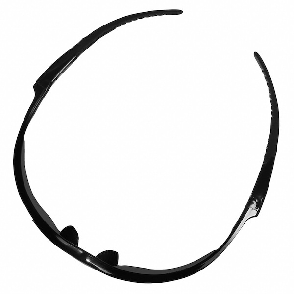 Kleenguard V30 Nemesis Safety Glasses, Anti-Fog, Scratch-Resistant, Wraparound, Black Half-Frame, Smoke Lens - 22475