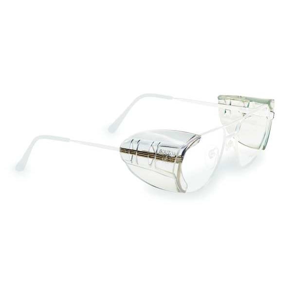 Condor Slip-On Sideshield, For Safety Glasses, Conforming, Plastic, Clear, Universal Fit, 1 Pair - 3BE76