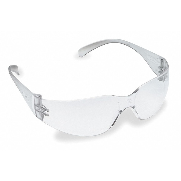 3M Virtua Safety Glasses, Anti-Fog, Anti-Scratch, Wraparound, Frameless, Clear Arm, Clear Lens - 11329-00000-20