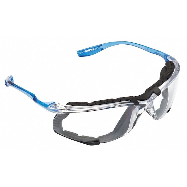 3M Virtua CCS Safety Glasses, Anti-Fog, Anti-Scratch, Foam Gasket, Wraparound, Frameless, Clear Lens - 11872