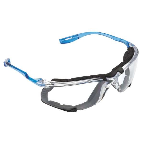 3M Virtua CCS Safety Glasses, Anti-Fog, Anti-Scratch, Foam Gasket, Wraparound, Frameless, Clear Lens - 11872