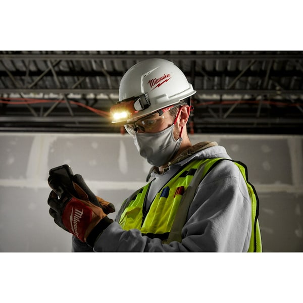 Milwaukee Tool Safety Glasses Anti-Scratch, Clear Lens, Half-Frame, Wraparound - 48-73-2011