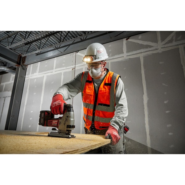Milwaukee Tool Safety Glasses Anti-Scratch, Clear Lens, Half-Frame, Wraparound - 48-73-2011