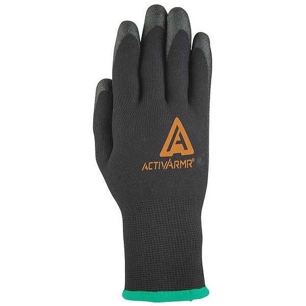 Ansell Cold Protection Coated Gloves, PVC Palm, Acrylic/Nylon Lining, Black, XL ( 10 ) - 97-631