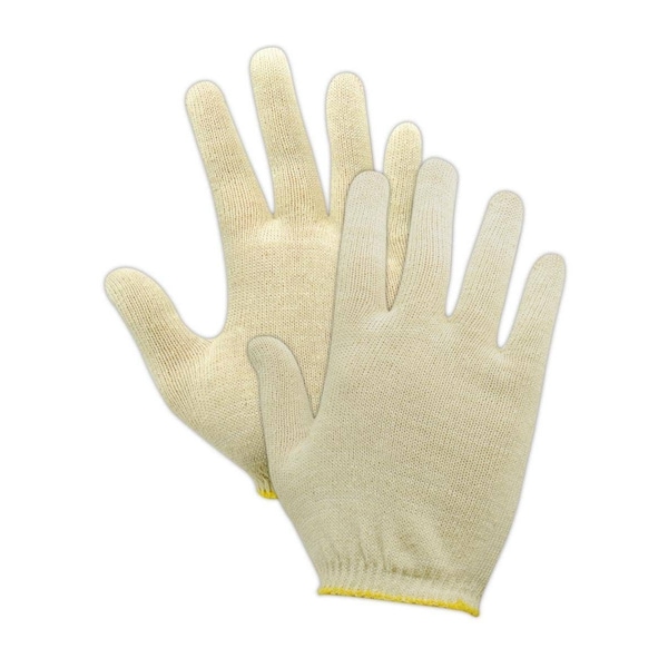 Magid Machine Knit Gloves, Natural, 12 PK - 13-650-KW
