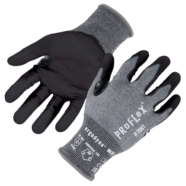 Ergodyne Cut-Resistant Coated Gloves, Cut Level A6 , PU , M 1 PR - 7061
