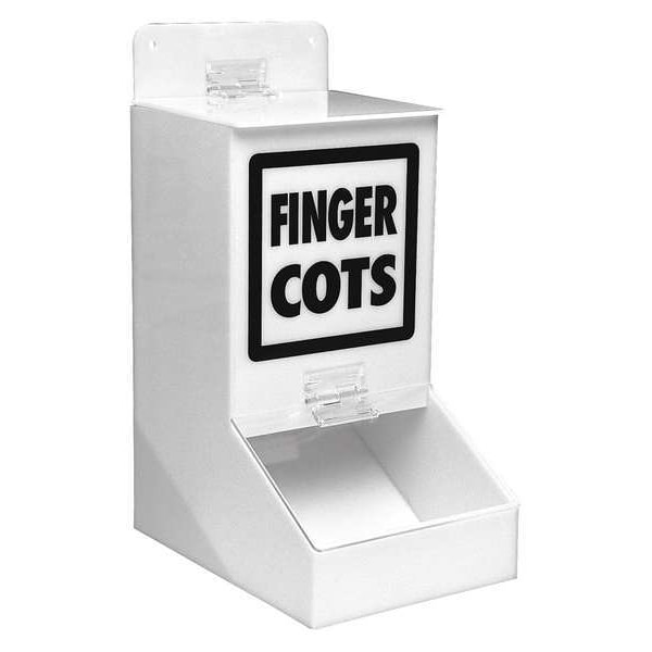 Brady Multi Use Dispenser, Acrylic, Holds Finger Cot , Black/White - FC1