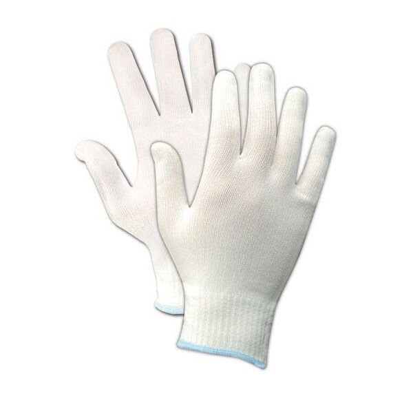 Magid Cleanroom Gloves, Nylon, 11.5in L, White, XL, 12 PK - 31NYXL