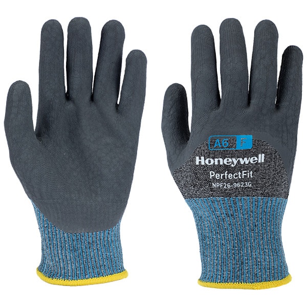 Honeywell Cut-Resistant Gloves, Cut Level A6 , Natural Rubber , Rough , XL ( 10 ) 1 PR - NPF26-9623G-10/XL