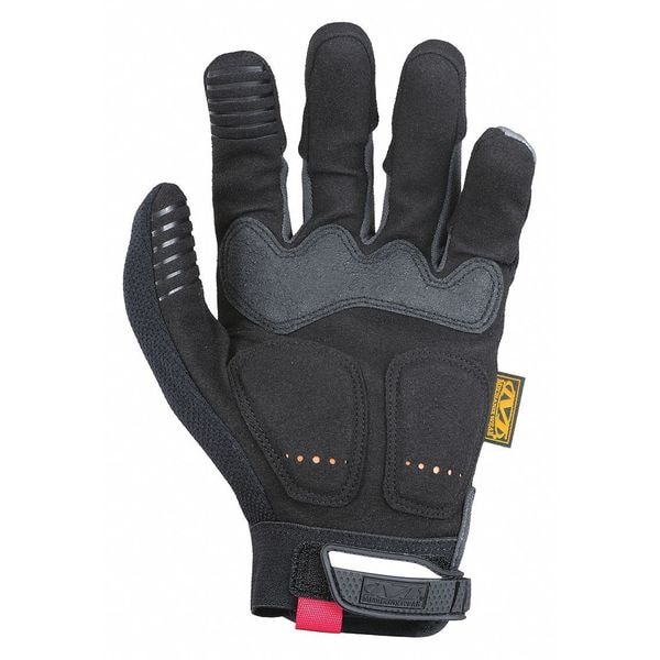 Mechanix Wear M-Pact Impact Resistant Work Gloves, Vibration Absorption, TPR, Black/Gray, Large, 1 Pair - MPT-58-010