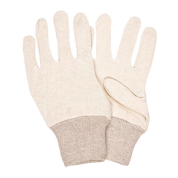 Mcr Safety Knit Gloves, Knit Wrist, natural, 12 PK - 8002I