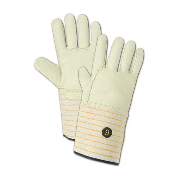 Magid Leather Gloves, Wing Thumb, Tan, 11, 12 PK - T6572G-11