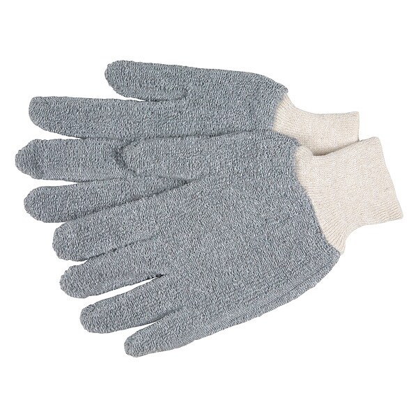 Mcr Safety Knit Gloves, Knit, Gray, 12 PK - 9423KM