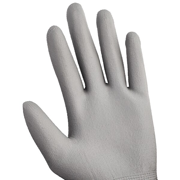 Kleenguard Coated Gloves, Polyurethane, Smooth, Palm, 3 Abrasion Level, Black, L (9) 60 PK - 38728