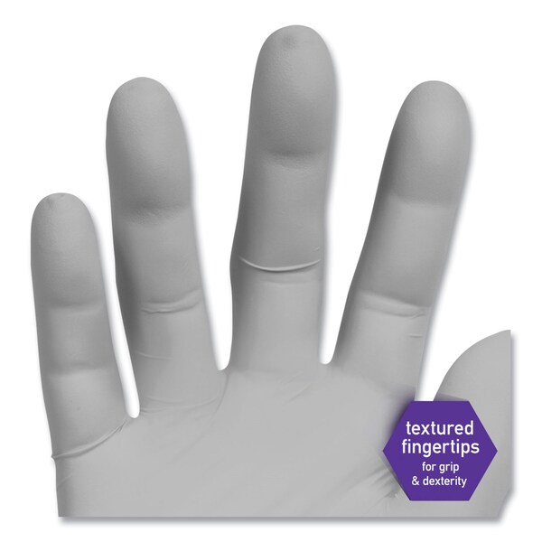 Kimberly-Clark Professional Sterling, Disposable Gloves, 3.5 mil Palm, Nitrile, Powder-Free, S, 200 PK, Sterling Gray - 50706