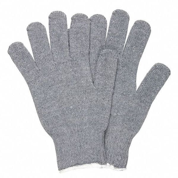 Mcr Safety Heavy Weight Cotton Poly Gray He, S, PK12 - 9507SMH