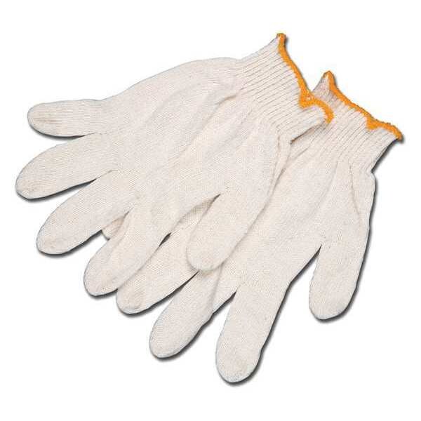 Mcr Safety 10 Gauge 100 per. Cotton Natural, M, PK12 - 9610SM